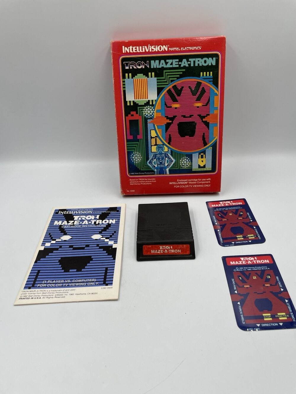 Tron Maze-A-Tron, Intellivision, Mattel 1982, Complete In Box